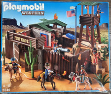 PLAYMOBIL WESTERN 5245 FORT BRAVE FORTINO NORDISTI LOTTO USATO