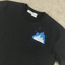 T-shirt Loewe x Studio Ghibli taglia L Howl's Moving Castle Calcifer nera T153