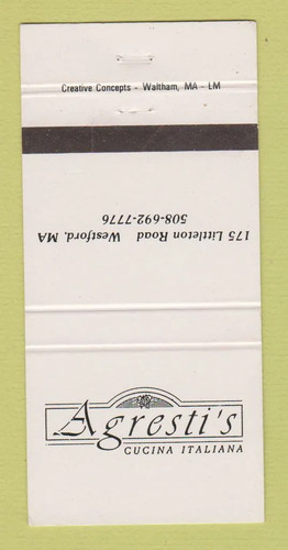 Copertina matchbook - copertina,