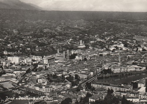 Ivrea cartolina - ivrea,