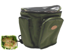 Zaino in nylon verde per funghi con gerla in vimini Ra Sport