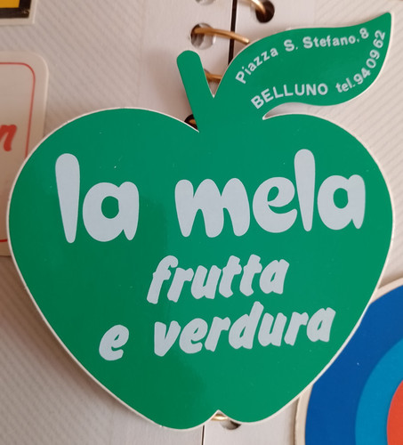 Adesivo mela frutta - mela, e
