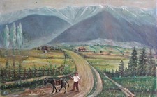 Antico dipinto ad olio