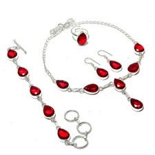 Set collana pietre preziose