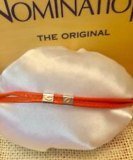 Nomination Bracciale Originale VeraPelle Arancione Saint Tropez “GO” Acciaio/Oro