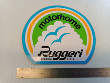 adesivo vintage Ruggeri motorhome camper vintage epoca