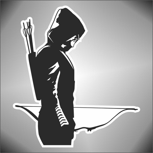 Adesivo green arrow decal - adesivo,