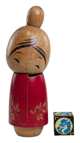 Bambola creativa kokeshi - bambola,