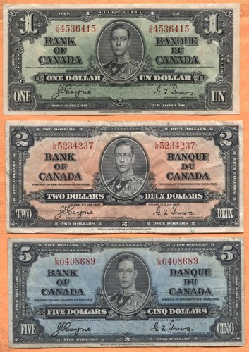 Canada 1937 banconote 1 - canada, $1