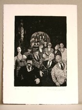 Carlo Roselli Deliziosa Satirica  Incisione cm.28x20,8 