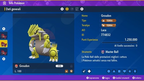Groudon shiny 6iv masterball - +,
