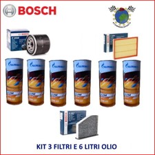 Kit 3 Filtri Bosch + 6 Litri Olio 10W40 + 6 Litri Olio 10W40 per LANCIA Y #g2