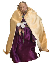 San Santon Napoletano Antico Presepe Italiano XVIII XIX Con 21 CM di Carta Mache