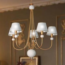 Lampadario ferro e ceramica