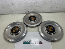 SET 3 COPPETTE COPRIMOZZI BORCHIE CERCHI ORIGINALI BMW AUTO EPOCA VINTAGE (HK56)