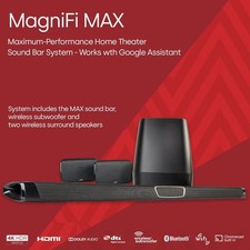 Soundbar Home Cinema Polk Magnifi Max SR Subwoofer 2SR Wirless Bluetooth Wifi 4K