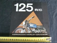 Brochure Aermacchi Harley Davidson 125 R/C originale old vintage bike
