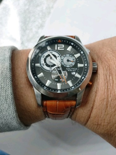 Nautica watch men a17547g grey - watch,