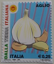 REPUBBLICA 2021 AGLIO - PRODOTTI A DENOMINAZIONE PROTETTA USATO SU FRAMM.