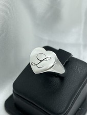Anello chevalier a cuore in