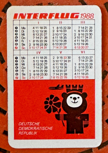 Interflug 1987 1988 - interflug, 1987/1988