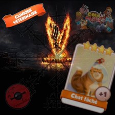 Chat fâché x 1 carte coin master