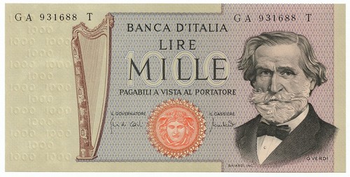 1000 lire giuseppe verdi - giuseppe, ii