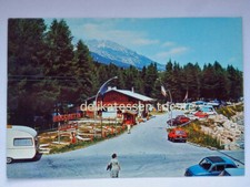 CORTINA D'AMPEZZO Camping Rocchetta auto car Fiat 500 Belluno vecchia cartolina