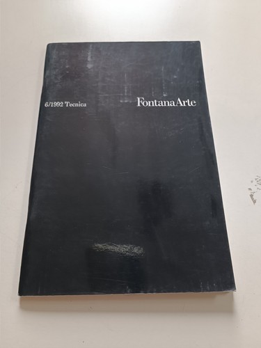 Fontana arte 1992 tecnica - 6/1992,