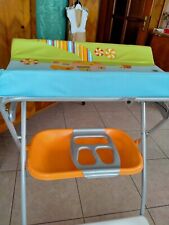 Vasca per bagnetto, fasciatoio e porta accessori 3 in 1