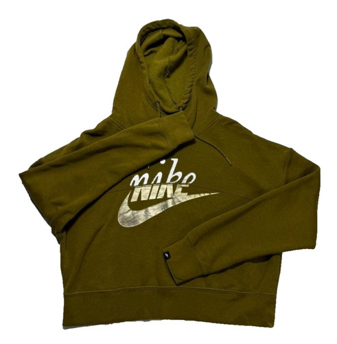 Felpa con cappuccio - nike, verde