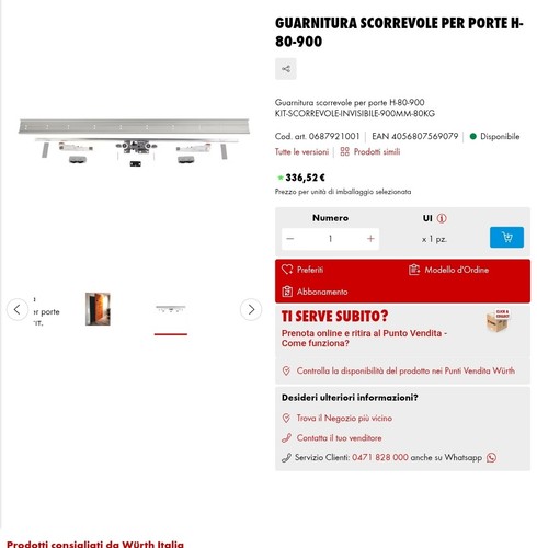Kit scorrevole invisibile - scorrevole,