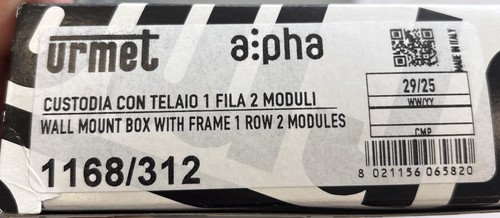 Urmet 1168 312 custodia alpha - 1168/312,