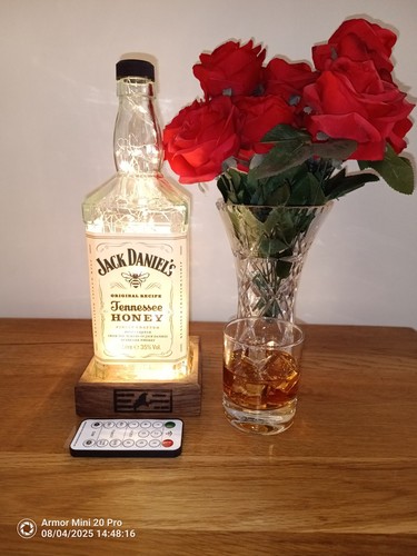 Lampada bottiglia jack daniels - lampada,