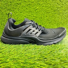 Nike Air Presto Uomo Taglia XL (12-13)Triple Nero Scarpe da Corsa Atletica Sneakers