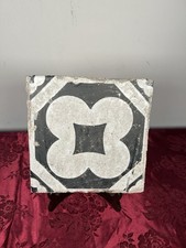 Vecchia Piastrella Mattonelle Antica Riggiola siciliana Maiolica D'epoca