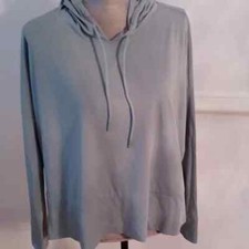 Top donna Modette Performance Luxury Athletic cappuccio con coulisse blu in ottime condizioni taglia S