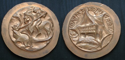 Medaglione bronzo artistico - medaglione,