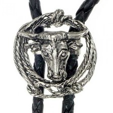 Bolo Tie Testa Di Toro Con Lazo, Longhorn, Cowboy, Western, Bolotie