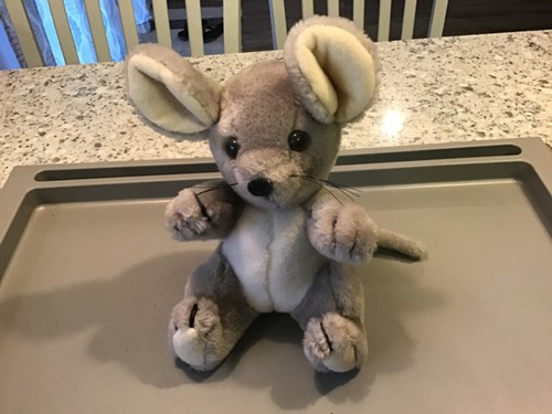 Peluche topo grigio fattoria