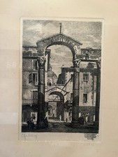 Incisione Vecchia Milano  Fine