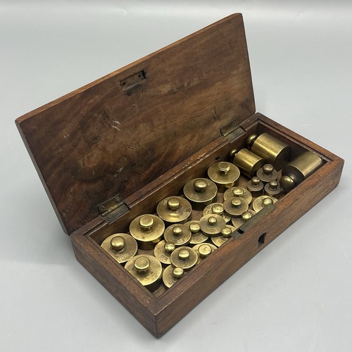 Antique set brass graduated - brass,