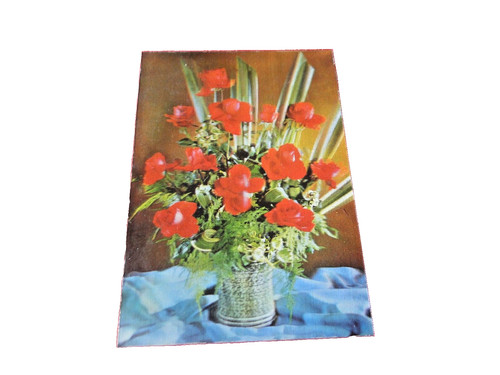 Cartolina rilievo mazzolino - rilievo, 3d