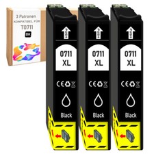 3 cartucce stampante nere XL