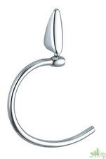 4 PEZZI GOCCIA PORTASCIUGAMANI PORTASALVIETTE ANELLO CROMO HOTEL ALBERGO B&B