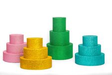 Torte in polistirolo di diverse misure e diametro 3 piani, altezza dischi 6 o 10