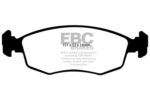 Pastiglie freno anteriori ebc - pastiglie,