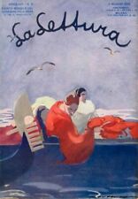 1925 - Rivista d'epoca "La Lettura" - M. Dudovich - La laguna di Venezia - RARA 