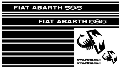 Serie adesivi abarth 595 per - serie,