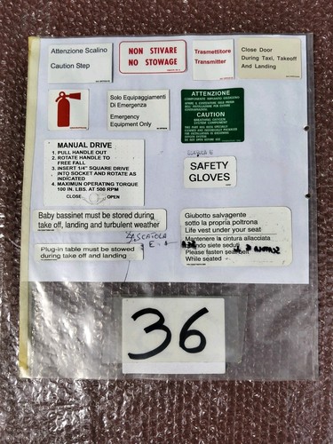 Alitalia stickers vecchi - stickers,